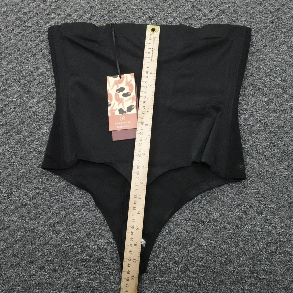 Honeylove SuperPower‎ Thong Womens 2X Black Shapewear Seamless Sculpting New